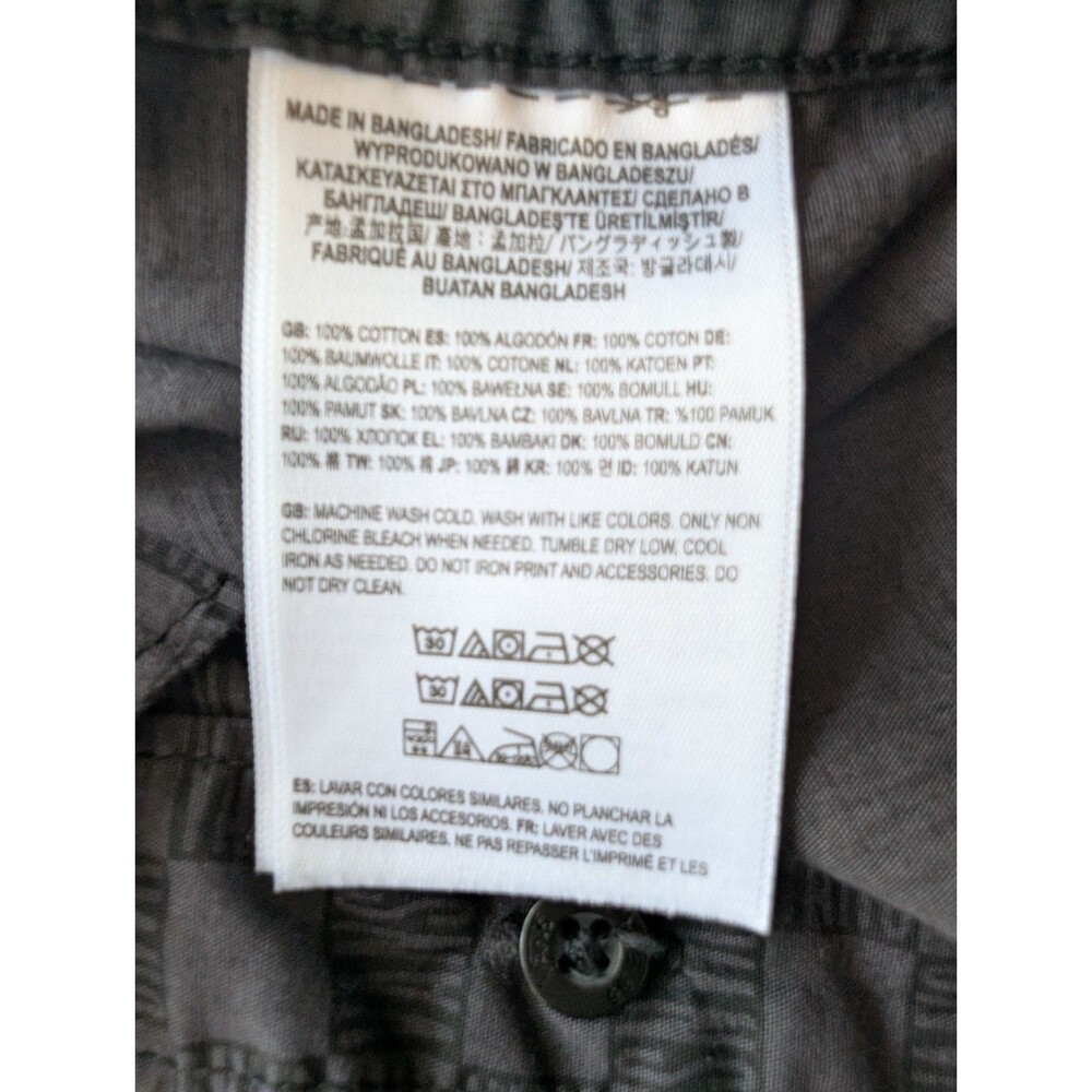 Vans Shirt Boys Size Large Gray Black Plaid Short Sleeve Button Up Pocket Skater - Picture 11 of 12